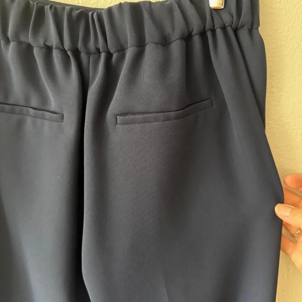 J. Crew Navy Blue Drapey Pull On‎ Pant Size 2